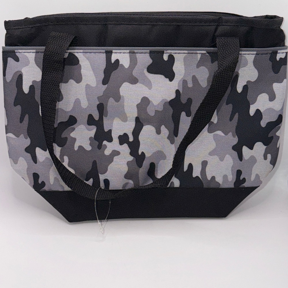Unbranded Gray Camo Insulated Lunch Bag Tote Gorpcore Tactical Utility